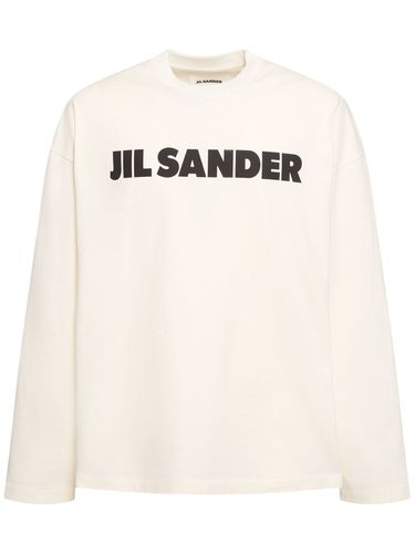 Camiseta De Manga Larga Estampada - JIL SANDER - Modalova