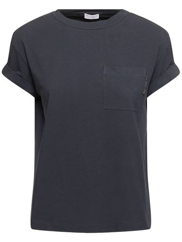 Jersey Short Sleeve T-shirt - BRUNELLO CUCINELLI - Modalova