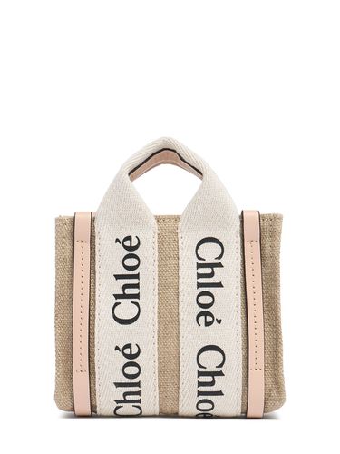 Kleine Handtasche Aus Canvas „nano Woody“ - CHLOÉ - Modalova