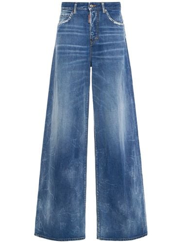 Traveller Mid Rise Wide Jeans - DSQUARED2 - Modalova