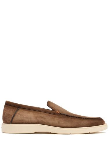 Botanist Suede Loafers - SANTONI - Modalova