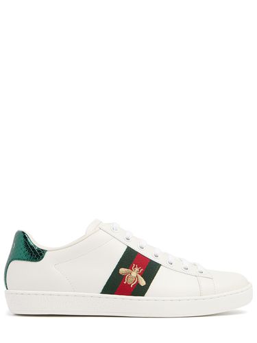 Mm Hohe Leder-sneakers „new Ace“ - GUCCI - Modalova