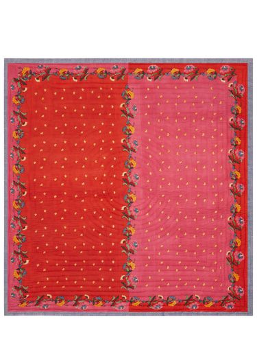 Indonesian Rose Cotton Muslin Quilt - LISA CORTI - Modalova