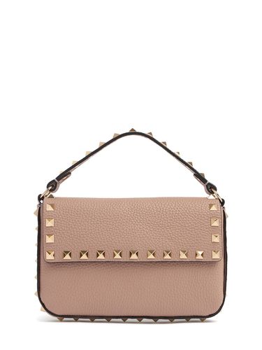 Bolso De Mano Pequeño Rockstud De Piel - VALENTINO GARAVANI - Modalova