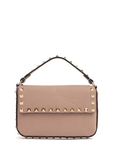 Small Rockstud Leather Top Handle Bag - VALENTINO GARAVANI - Modalova