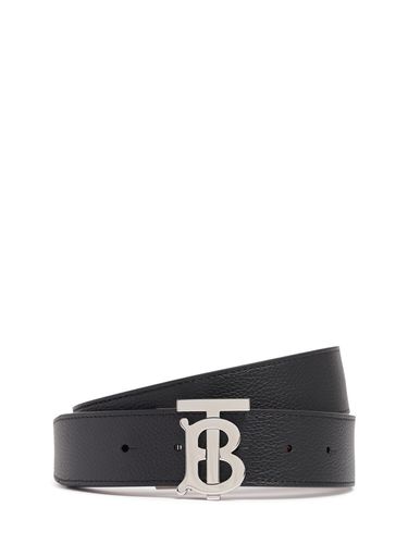 Mm Tb Leather Belt - BURBERRY - Modalova