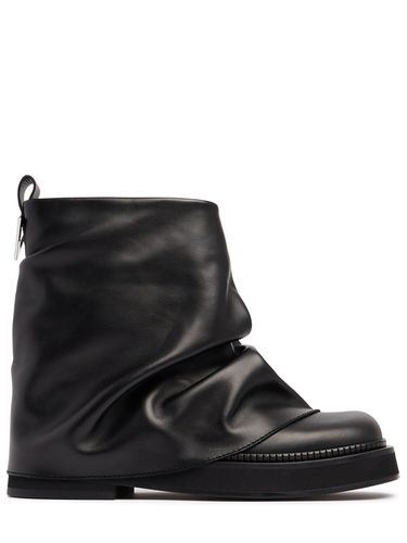 Mm Mini Robin Leather Combat Boots - THE ATTICO - Modalova