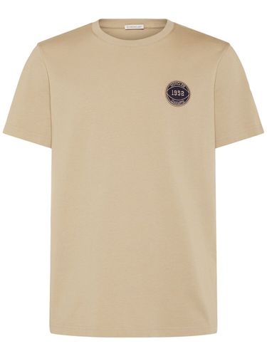 T-shirt In Cotone Con Logo - MONCLER - Modalova