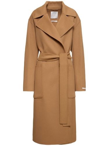 Veleno Double Breast Belted Wool Coat - SPORTMAX - Modalova