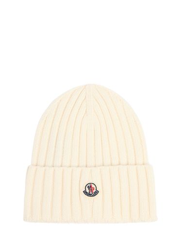 Cappello In Maglia Di Lana - MONCLER - Modalova