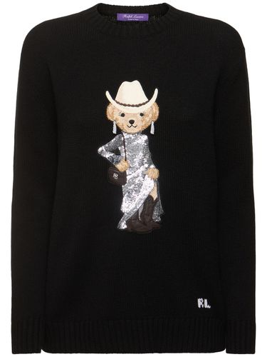 Western Bear Cashmere Crewneck Sweater - RALPH LAUREN COLLECTION - Modalova