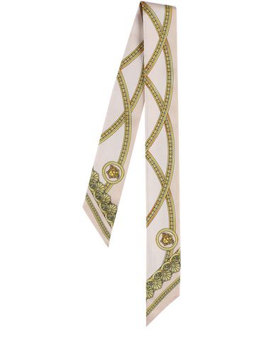 La Coupe Printed Silk Twill Scarf - VERSACE - Modalova