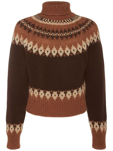 Wool Blend Jacquard Sweater - DSQUARED2 - Modalova