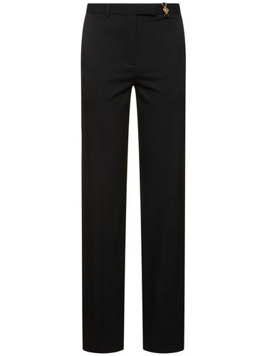 Informal Stretch Wool Pants - VERSACE - Modalova