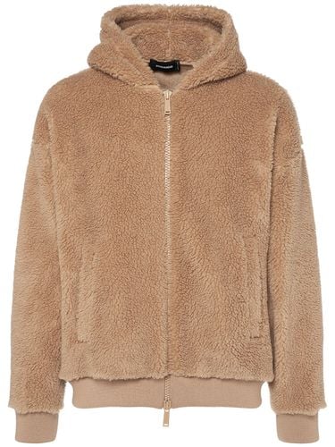 Relax Fit Zipped Teddy Hoodie - DSQUARED2 - Modalova