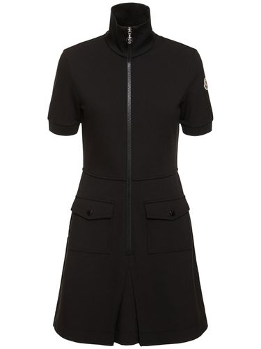 Vestido Polo De Viscosa - MONCLER - Modalova