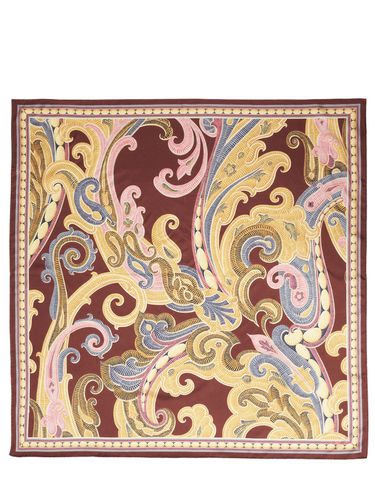 Foulard Norma In Seta Stampata - ETRO - Modalova