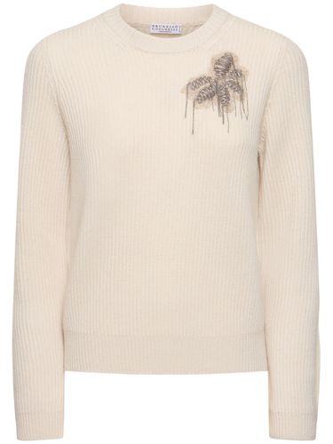 Sweater Aus Wollstrickripp - BRUNELLO CUCINELLI - Modalova