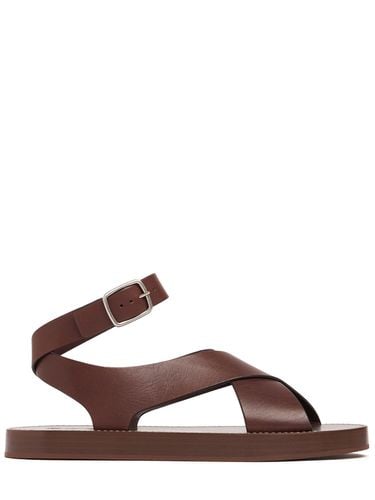 Überkreuz-sandalen Aus Leder „sumie“ - LORO PIANA - Modalova