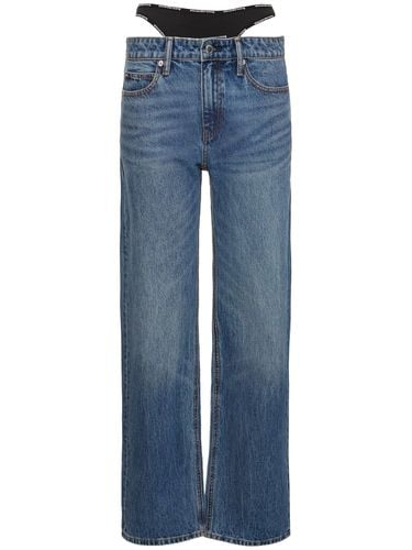 Jeans Relaxed Fit Vita Media In Denim Di Cotone - ALEXANDER WANG - Modalova