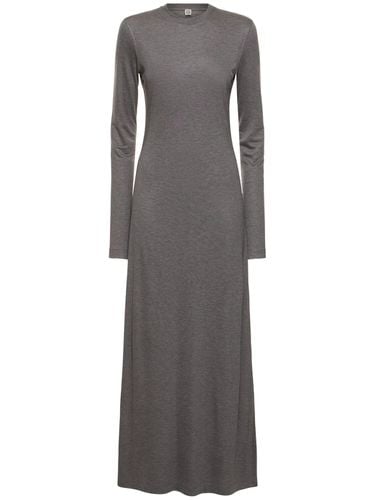 Oversized Tech Jersey Long Dress - TOTEME - Modalova