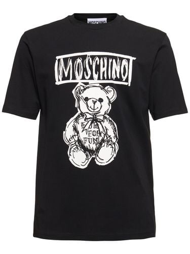 T-shirt Mit Druck - MOSCHINO - Modalova