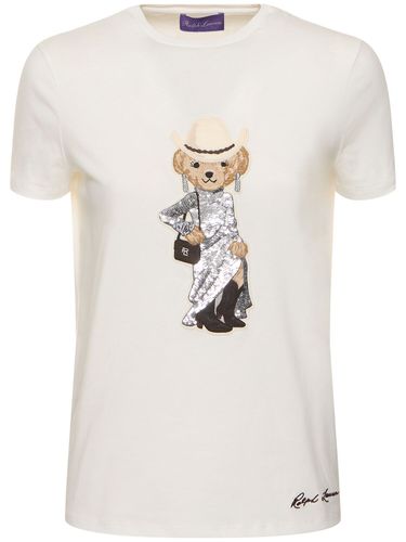 T-shirt Aus Baumwolljersey „western Bear“ - RALPH LAUREN COLLECTION - Modalova