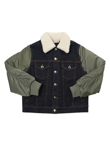 Chaqueta De Denim Y Nylon - MARNI JUNIOR - Modalova