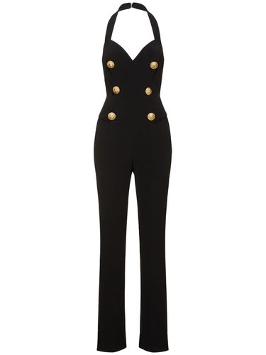 Jumpsuit Aus Krepp - BALMAIN - Modalova