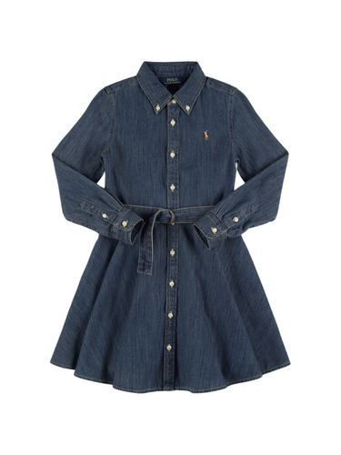 Vestido De Denim De Algodón - POLO RALPH LAUREN - Modalova