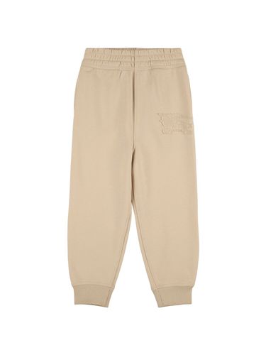 Pantalones De Felpa De Algodón - BURBERRY - Modalova