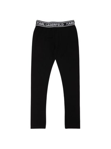 Leggings De Viscosa Stretch - KARL LAGERFELD - Modalova