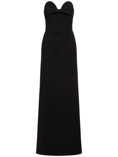 Strapless Wool Blend Long Dress - MAGDA BUTRYM - Modalova