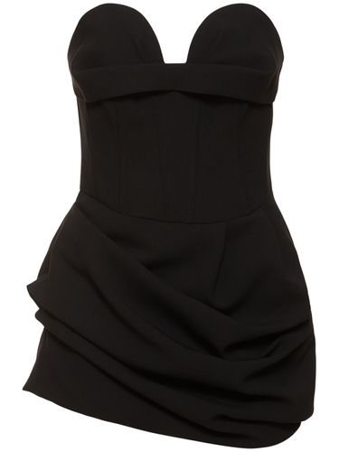 Strapless Wool Blend Mini Dress - MAGDA BUTRYM - Modalova