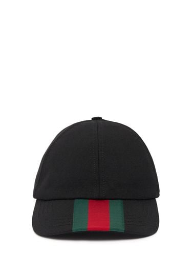 Baseballkappe Aus Canvas Mit Webmotiv - GUCCI - Modalova