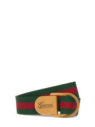 Cm D Ring Reversible Leather Belt - GUCCI - Modalova