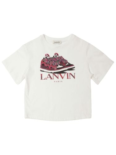 Camiseta De Jersey De Algodón Estampada - LANVIN - Modalova