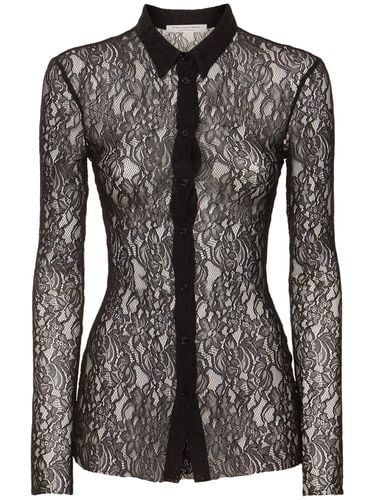 Stretch Lace Shirt - PHILOSOPHY DI LORENZO SERAFINI - Modalova