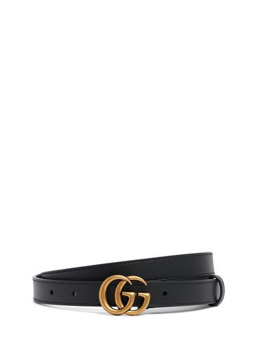 Cm Gg Marmont Leather Belt - GUCCI - Modalova