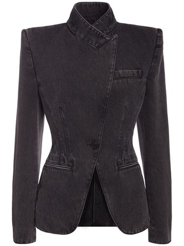 Blazer Aus Bio-baumwolldenim - ALEXANDER MCQUEEN - Modalova