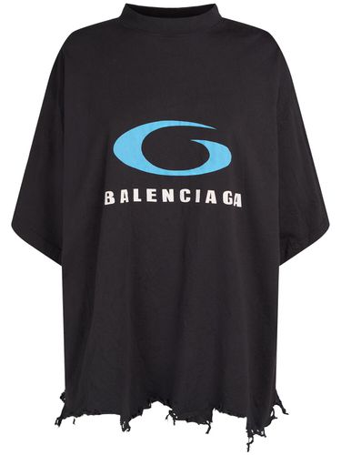 Camiseta De Algodón - BALENCIAGA - Modalova