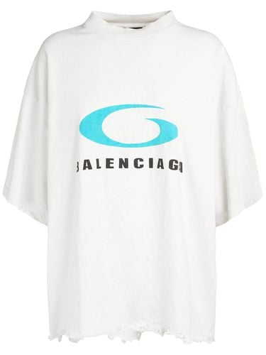 Camiseta De Algodón - BALENCIAGA - Modalova