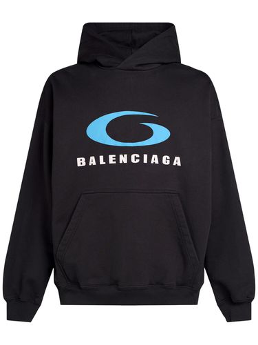 Hoodie Aus Baumwolljersey Mit Icon-druck - BALENCIAGA - Modalova