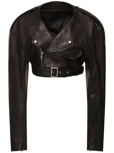 Gicca Biker Micro In Pelle - RICK OWENS - Modalova