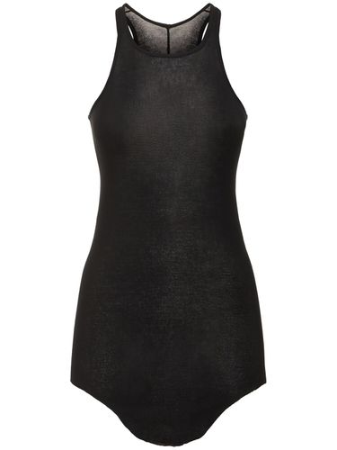 Tank Top In Jersey Di Cotone A Costine - RICK OWENS - Modalova