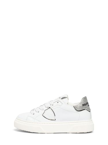 Sneakers De Piel Con Cordones - PHILIPPE MODEL - Modalova