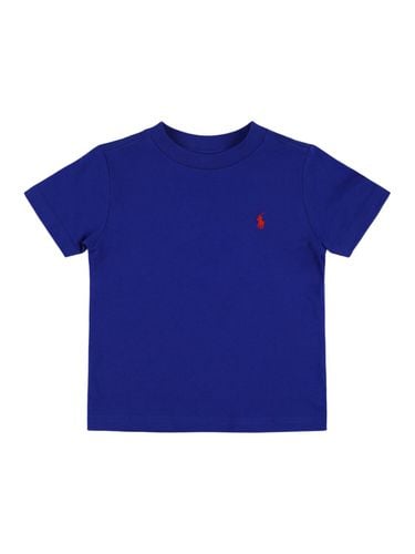 Camiseta De Jersey De Algodón Con Logo Bordado - POLO RALPH LAUREN - Modalova