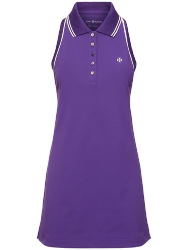 Ärmelloses Polokleid Aus Piqué - TORY SPORT - Modalova