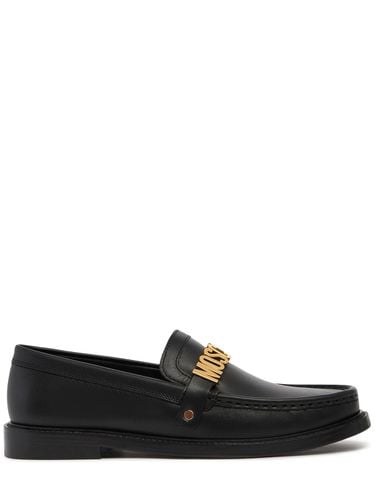 Mm Hohe Loafers Aus Leder - MOSCHINO - Modalova