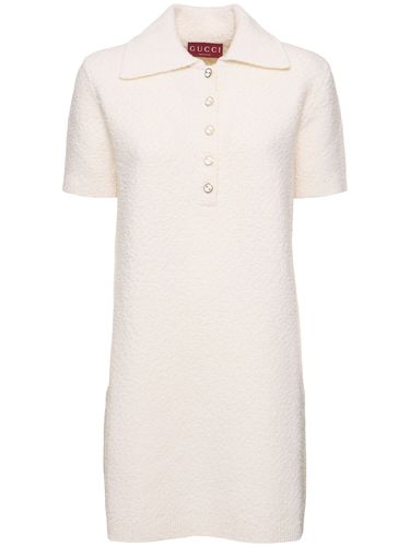 Wool Blend Polo Dress - GUCCI - Modalova